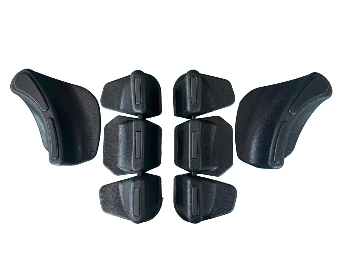 Black power pad set shown for the LeaperKim Lynx S electric unicycle