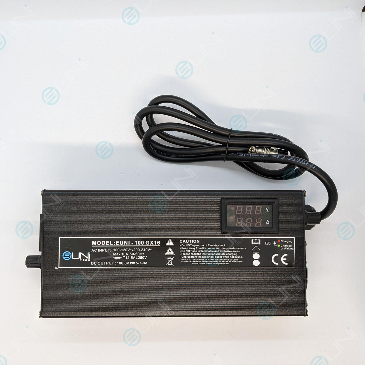 EUNI 100.8V variable charger - Motorised Electric Unicycle Australia